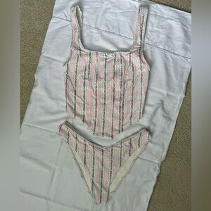 Frankie’s Bikinis Crop Top Bikini